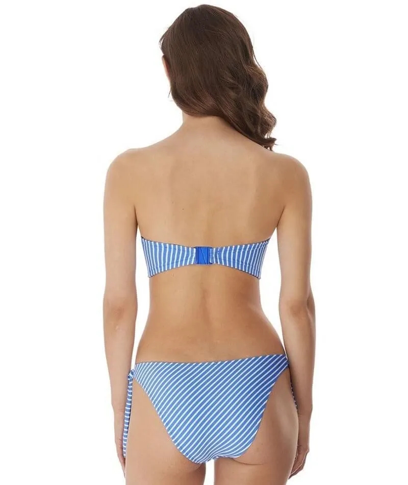 Freya Swim Beach Hut Underwire Padded Bandeau Bikini - Blue Moon