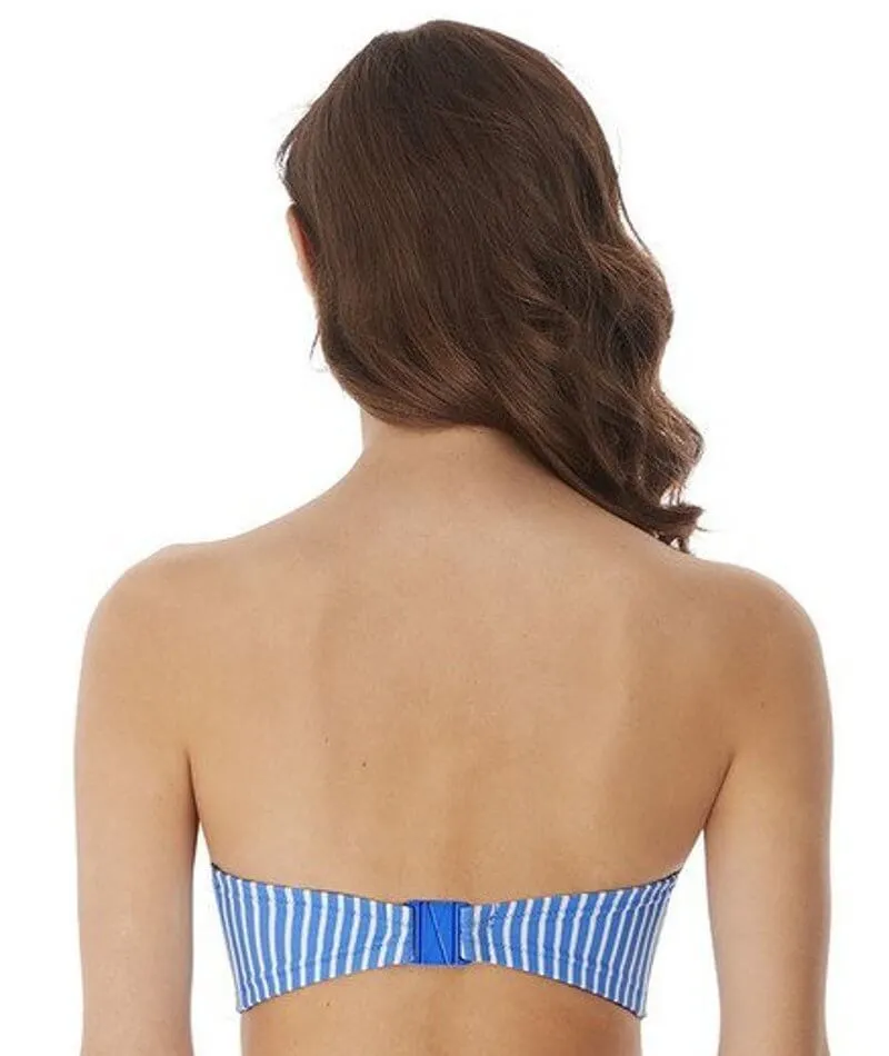 Freya Swim Beach Hut Underwire Padded Bandeau Bikini - Blue Moon