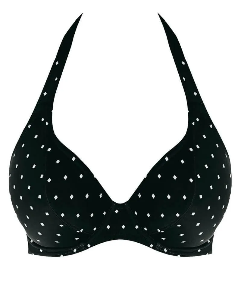 Freya Swim Jewel Cove Underwire Banded Halter Bikini Top - Black