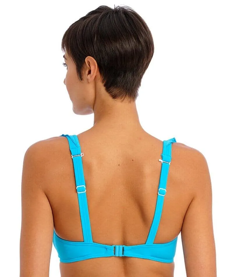 Freya Swim Jewel Cove Underwire High Apex Bikini Top - Plain Turquoise