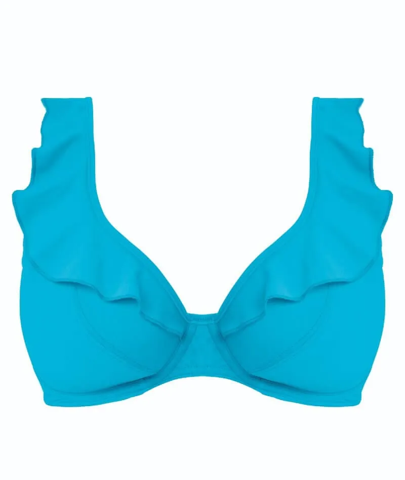 Freya Swim Jewel Cove Underwire High Apex Bikini Top - Plain Turquoise