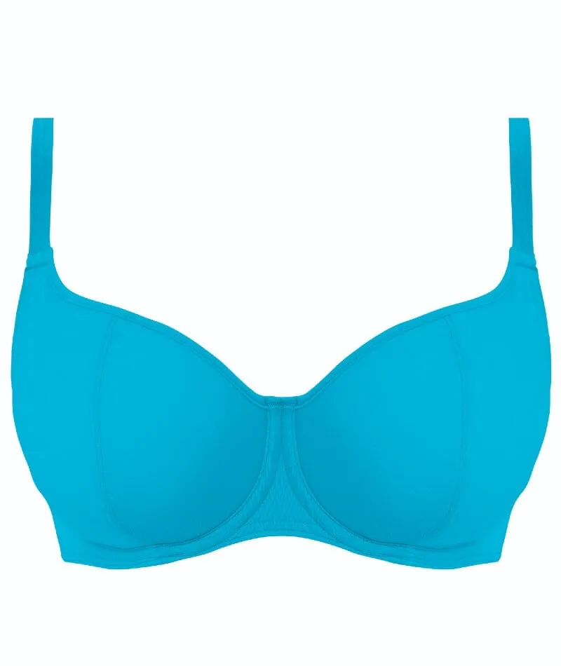 Freya Swim Jewel Cove Underwire Sweetheart Bikini Top - Plain Turquoise