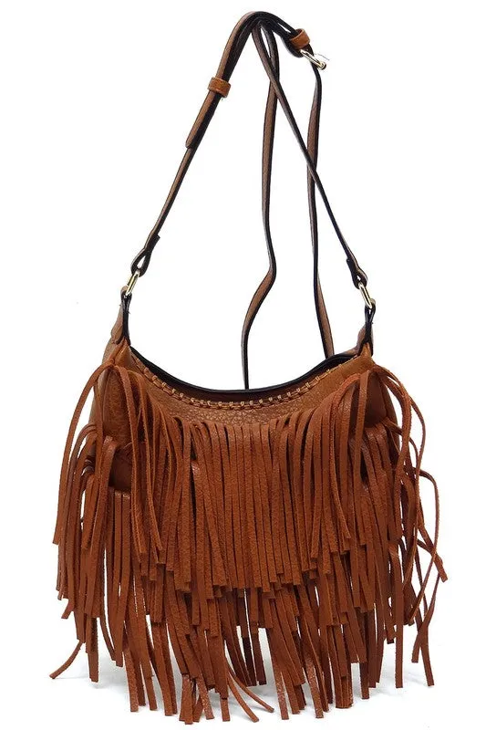 Fringe Hobo Bag