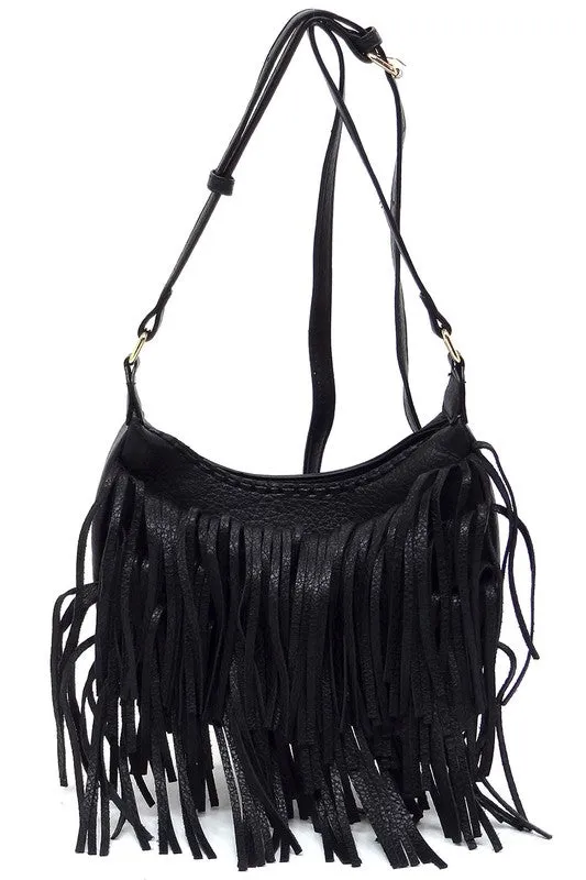 Fringe Hobo Bag