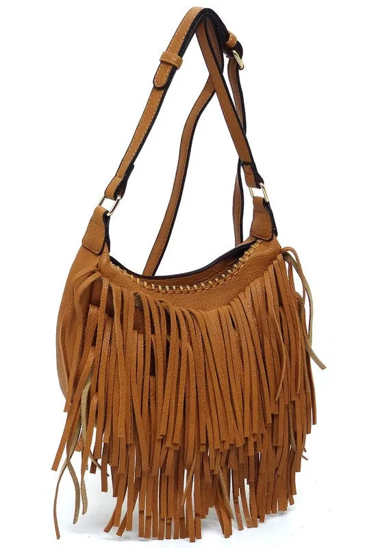 Fringe Hobo Bag
