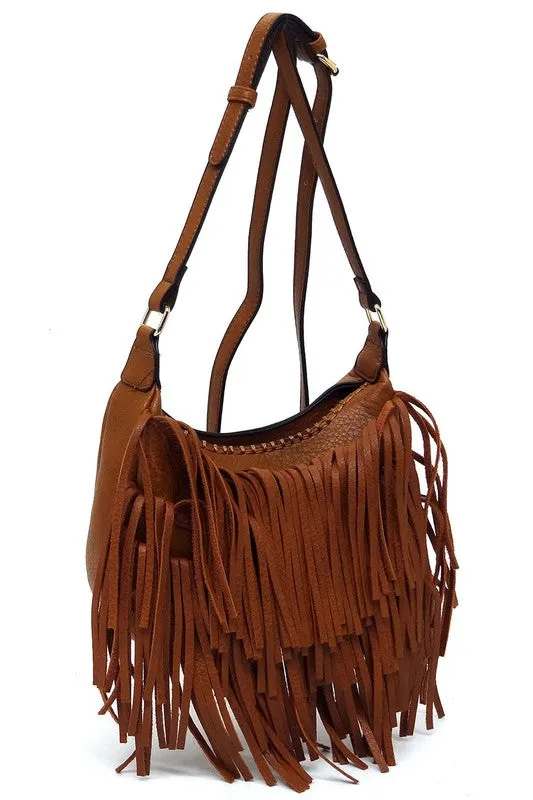 Fringe Hobo Bag