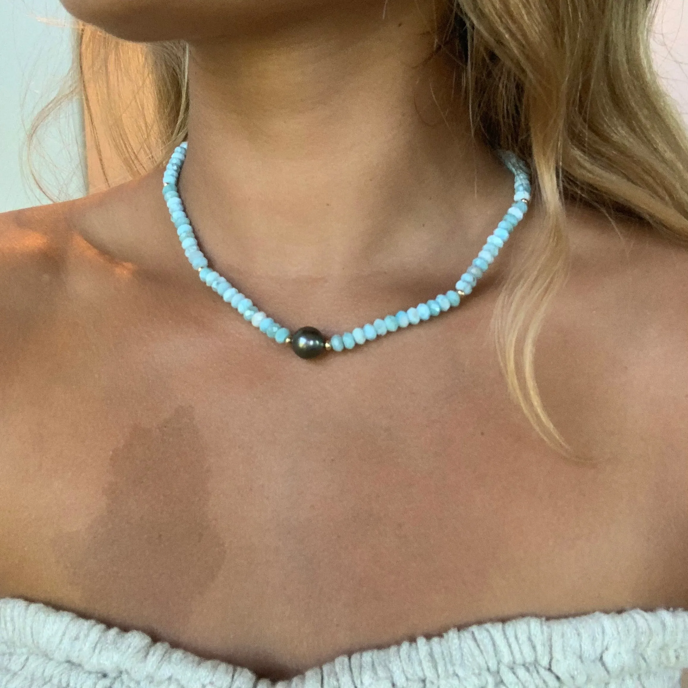 Gemstone & Tahitian Pearl Necklaces