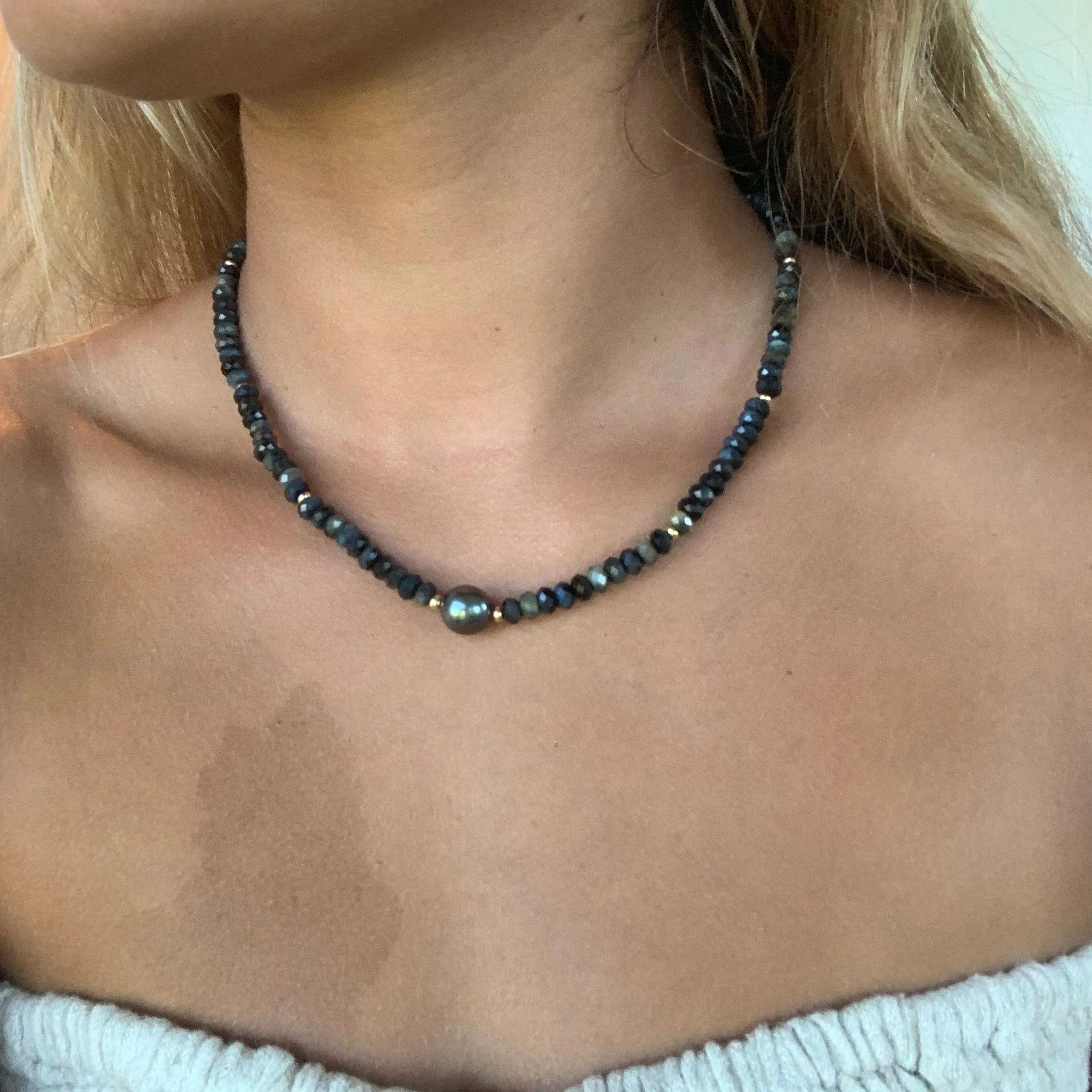 Gemstone & Tahitian Pearl Necklaces
