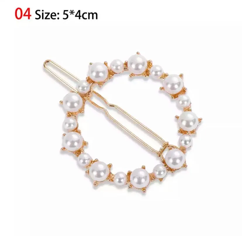 Geometrical Pearl Hair Lock Pins