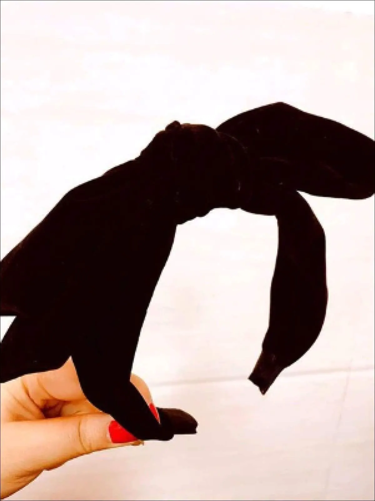 Girls Large Velvet Bow Headband (6 Color Options)