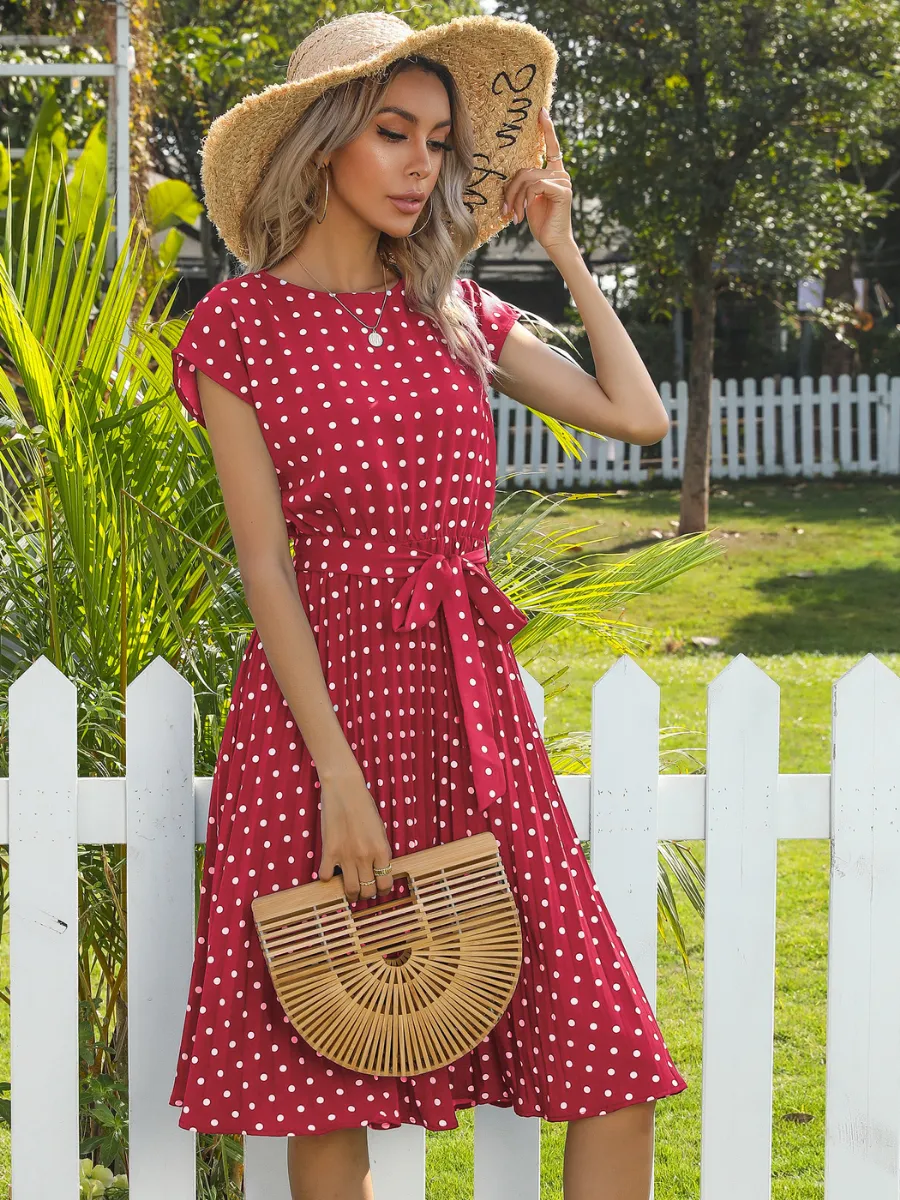 Given Spot Dress - Red