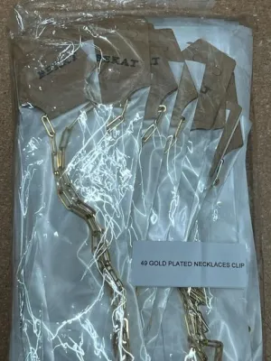 Gold Plated Necklaces Clip