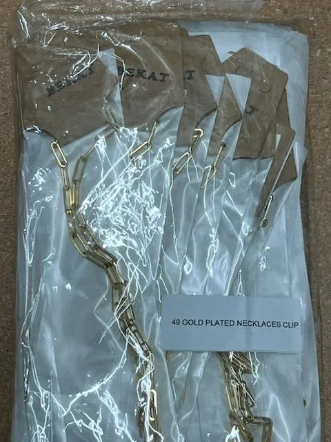 Gold Plated Necklaces Clip