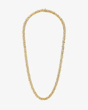 Golden Diamond Tennis Necklace