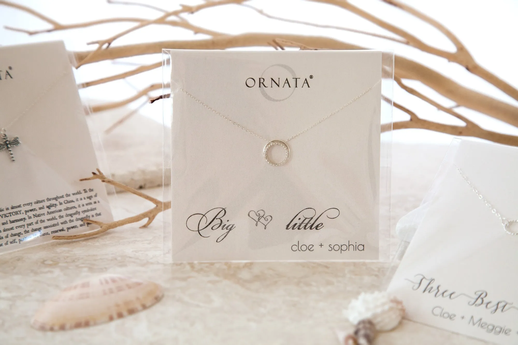 Graduation Gifts | Big Little Sterling Silver Necklace - Personalized