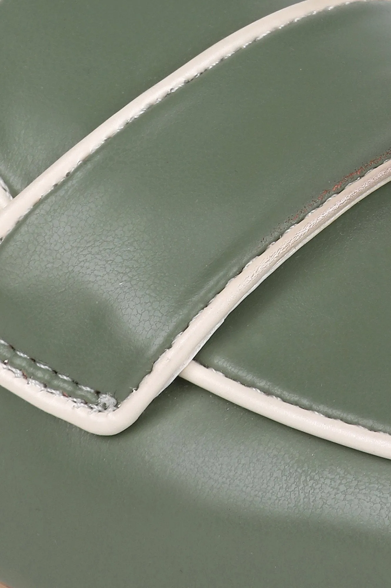 Green Square Toe Solid Flat - ZCarmen
