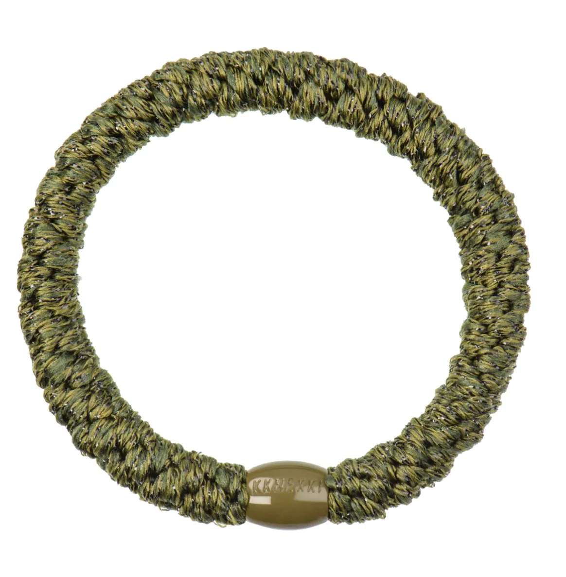 Hair Tie - Bottle Green Glitter