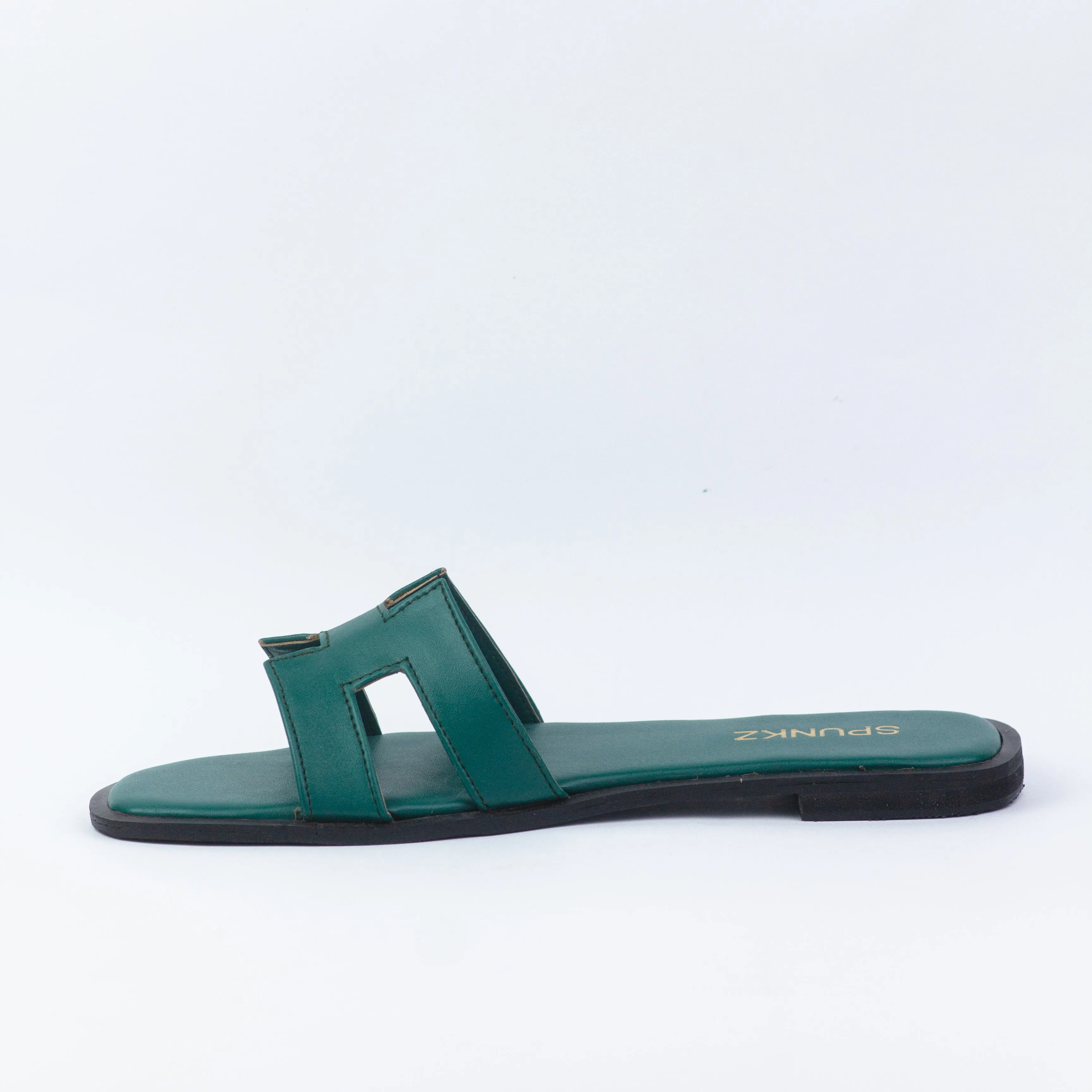 Hania H Style Green Iconic Oran Flat Slides-11058