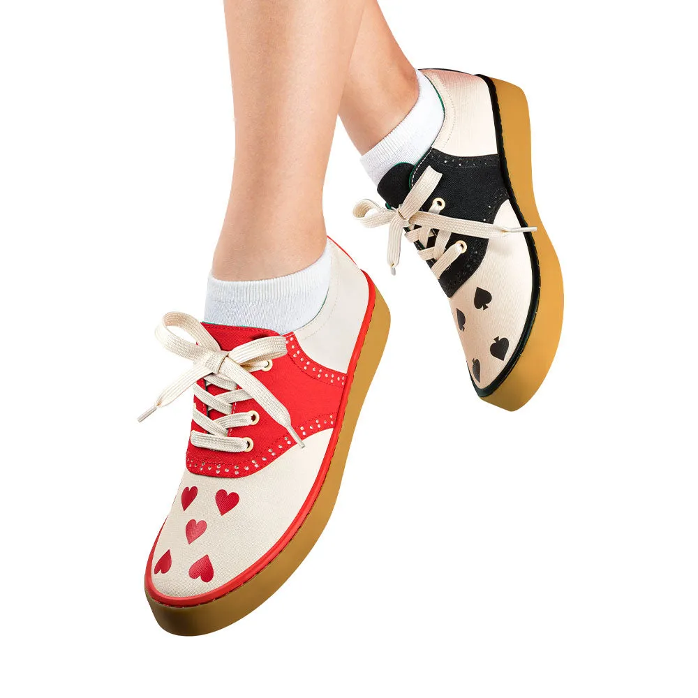Hearts Casual Sneaker from Hot Chocolate Design