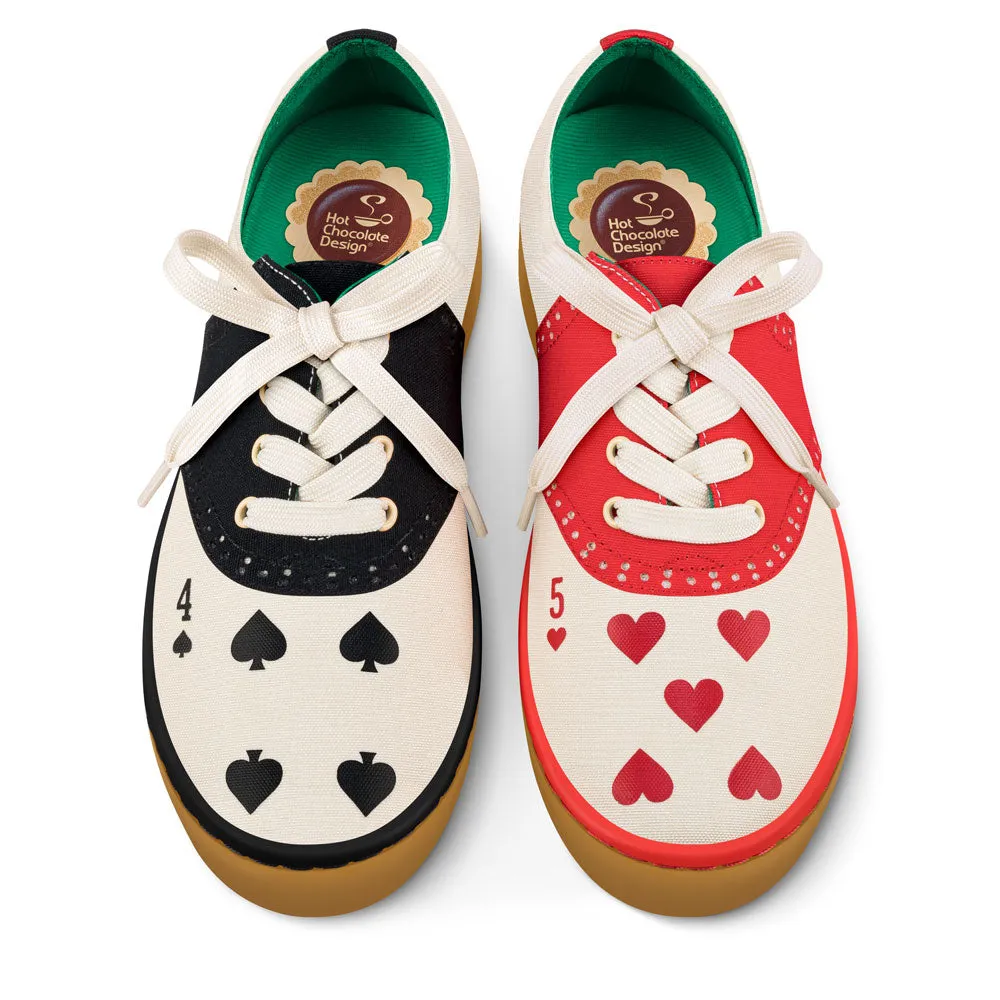 Hearts Casual Sneaker from Hot Chocolate Design