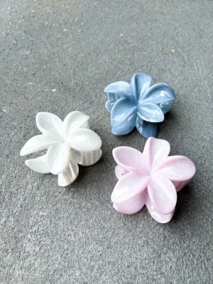 Hibiscus Resin Flower Claw Clips (3col)