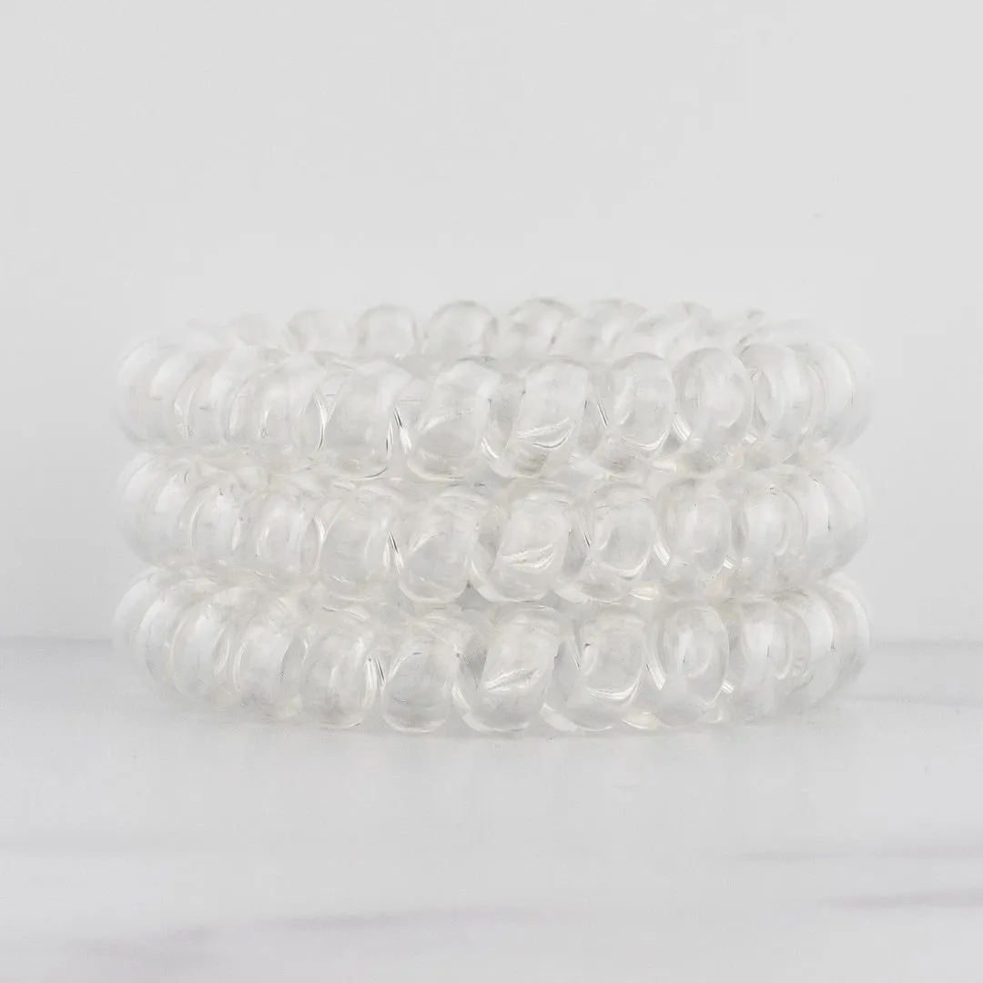 Hotline Hair Ties - Crystal Clear
