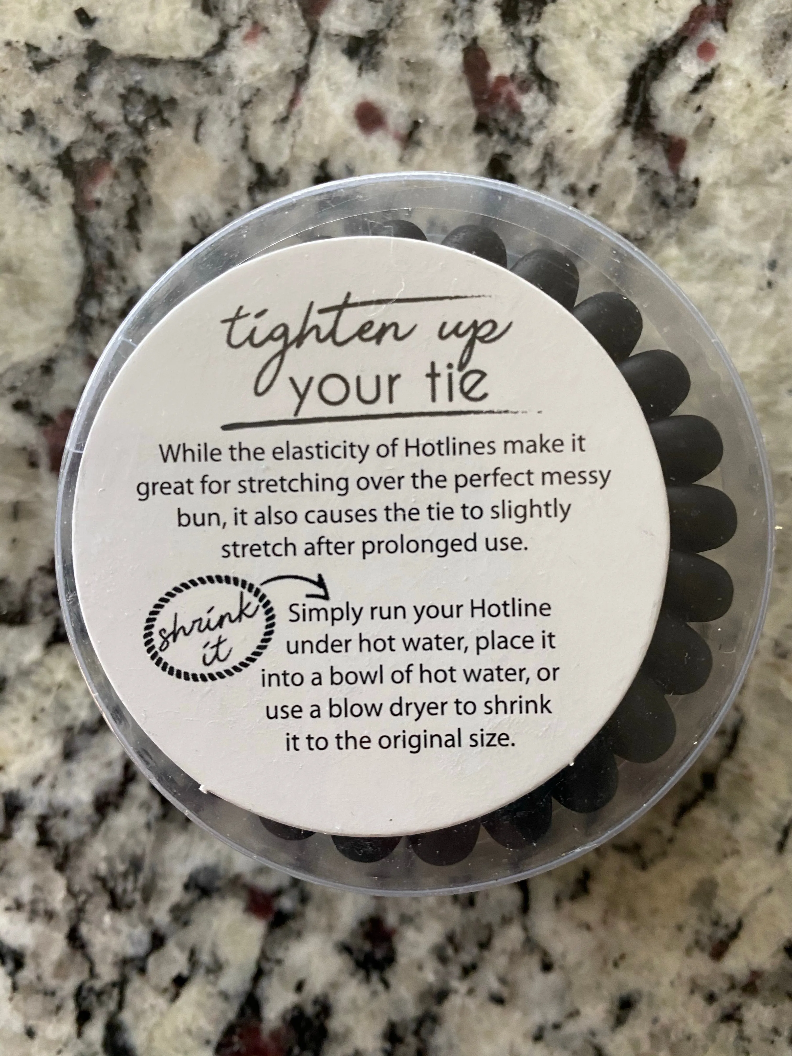 Hotline Hair Ties - Crystal Clear