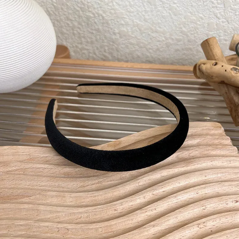 HPUNK Korean Velvet Thin Headbands  For Women Girls Solid Color Hairbands Make Up Hair Hoop Wholesale Fashion Hair Accessories