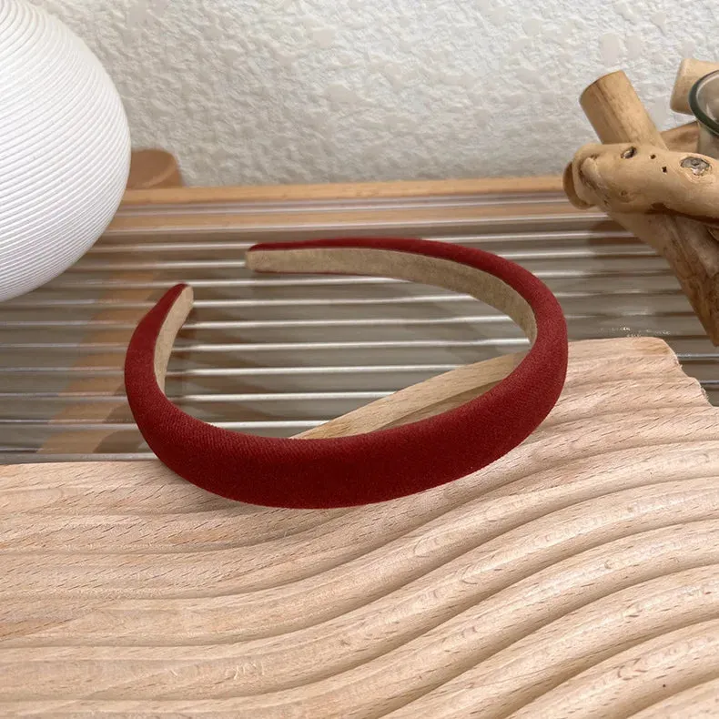 HPUNK Korean Velvet Thin Headbands  For Women Girls Solid Color Hairbands Make Up Hair Hoop Wholesale Fashion Hair Accessories