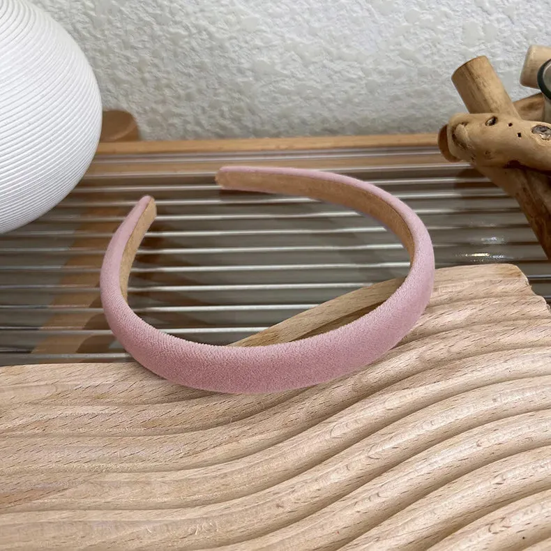 HPUNK Korean Velvet Thin Headbands  For Women Girls Solid Color Hairbands Make Up Hair Hoop Wholesale Fashion Hair Accessories