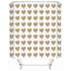 I Love Flip Flops Shower Curtain