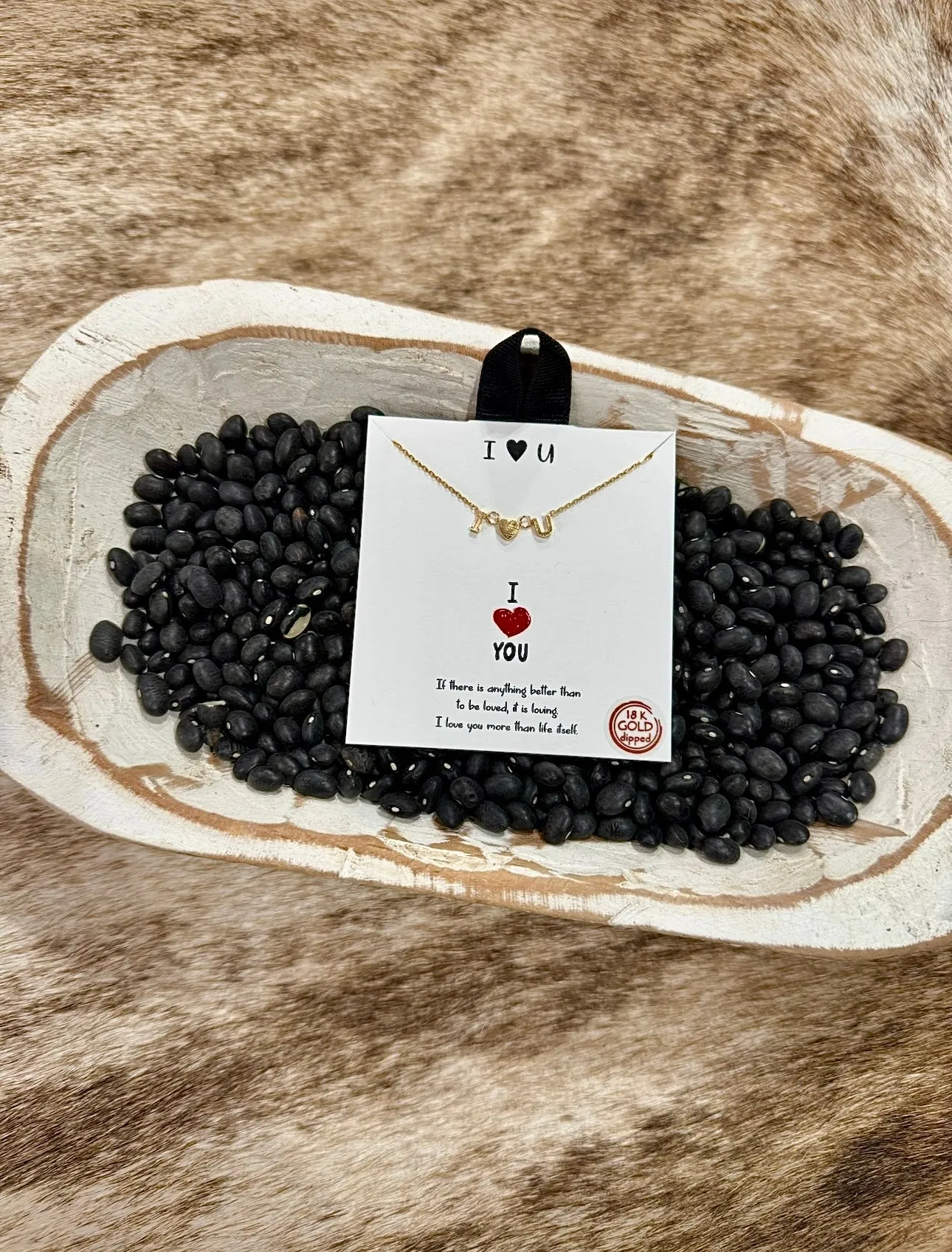 I love You Gold & Silver Necklaces