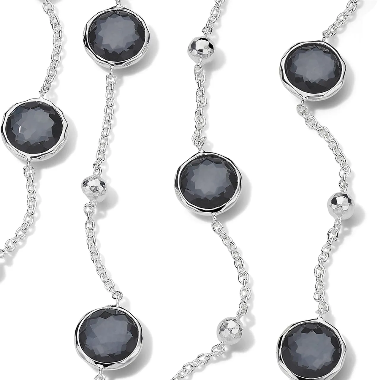 Ippolita Sterling Lollipop Hemetite Station Necklace