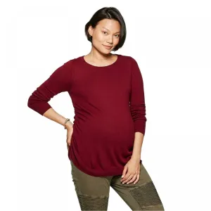 Isabel Maternity by Ingrid & Isabel Essential Side Shirred Pullover Sweater