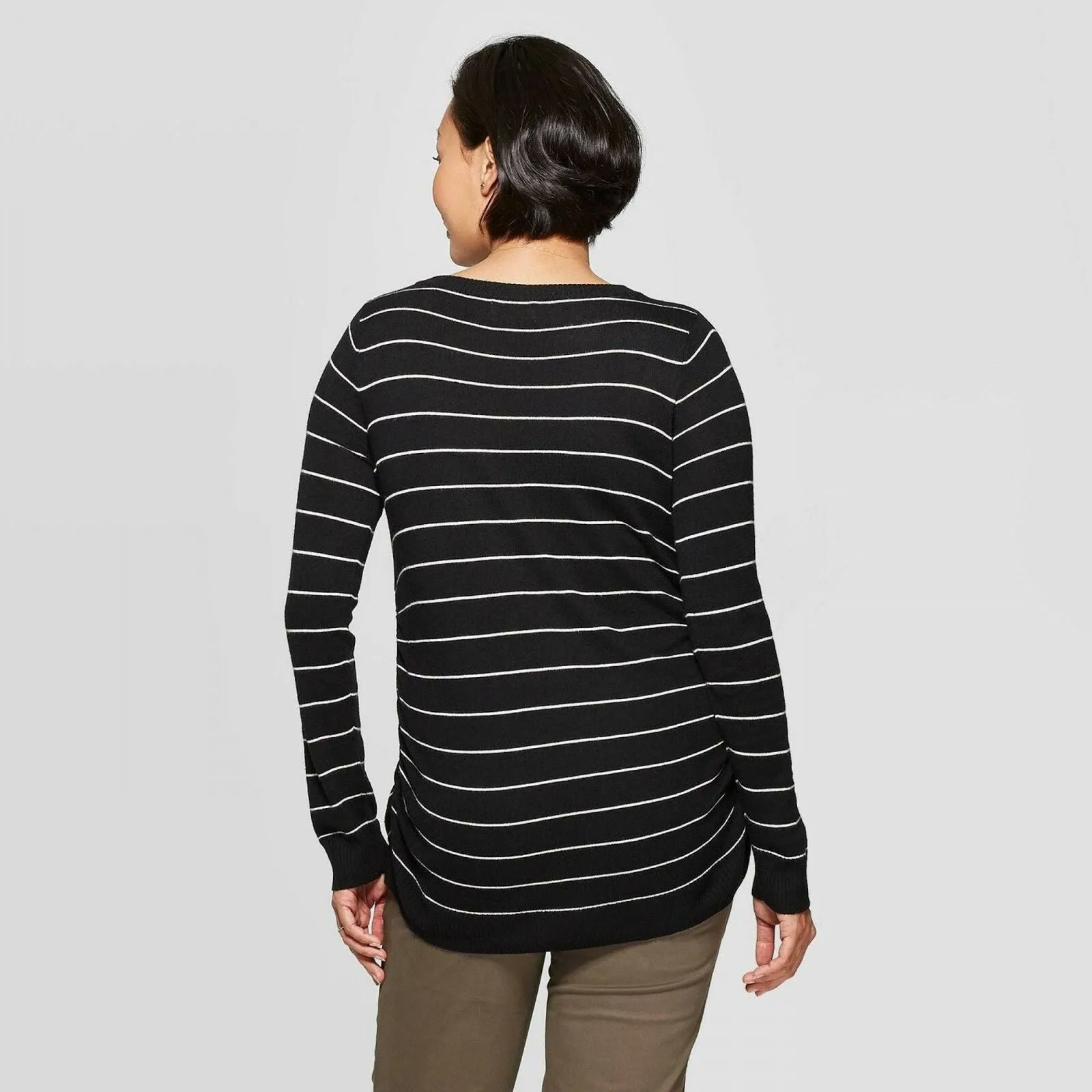Isabel Maternity by Ingrid & Isabel Essential Side Shirred Pullover Sweater