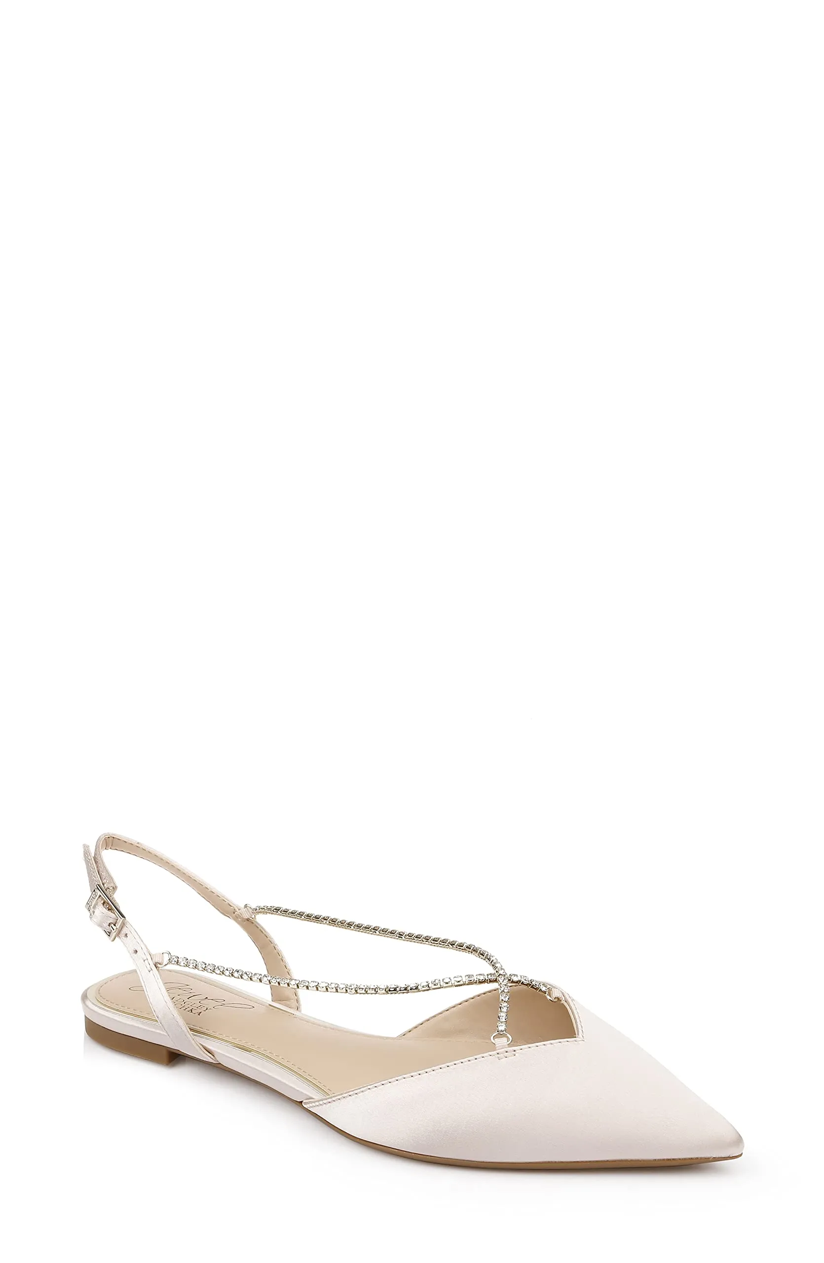 Jewel Badgley Mischka Alanna Ballet Flats Champagne