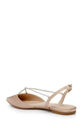 Jewel Badgley Mischka Alanna Ballet Flats Champagne