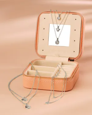 Jewelry Case & Layering Necklace Bundle
