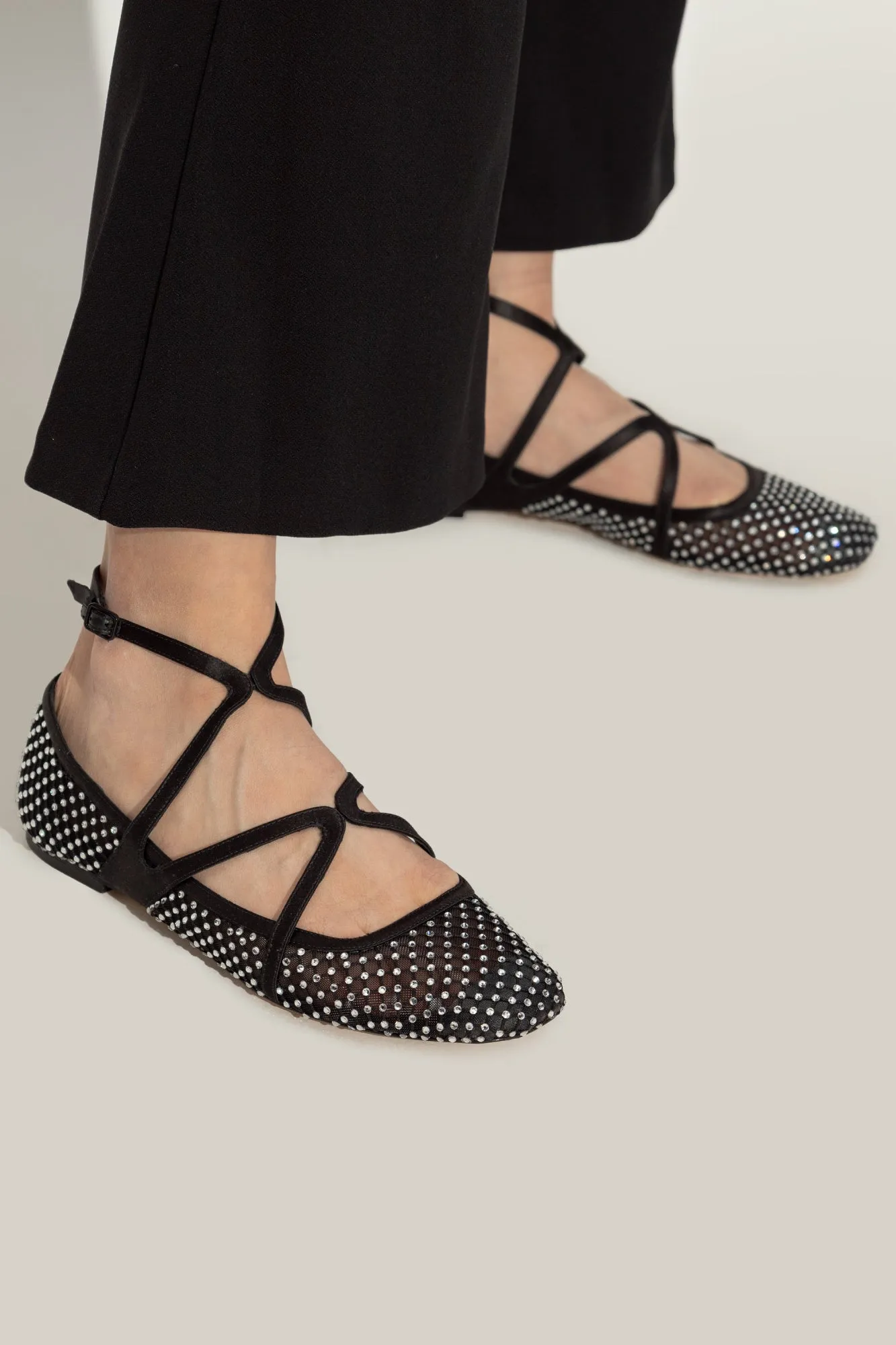 Jimmy Choo Ballet Flats Astoria in BLACK - 40.5