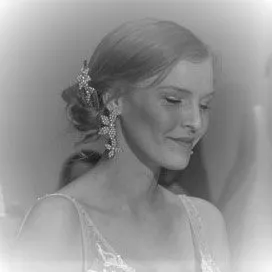Joy - champagne glass bead pearl flower earrings and hair pins SET