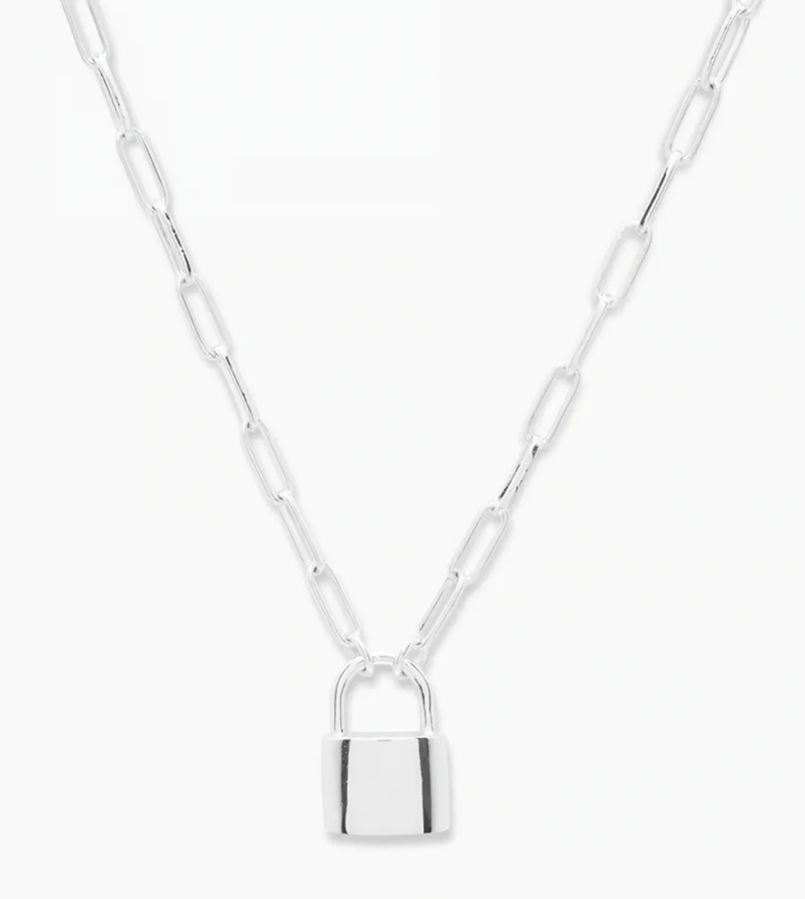 Kara Padlock Charm Necklace