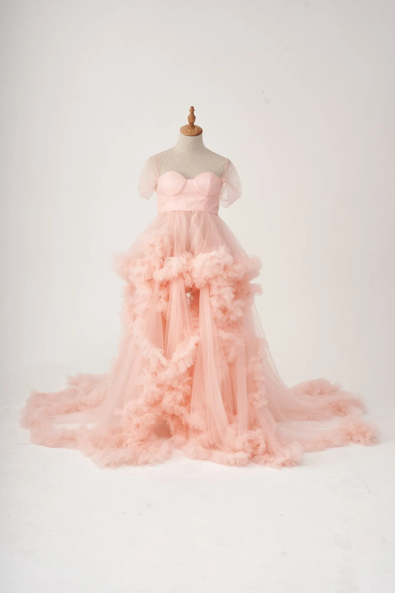 Kate Fantasy Pink Lace Maternity Photoshoot Dress