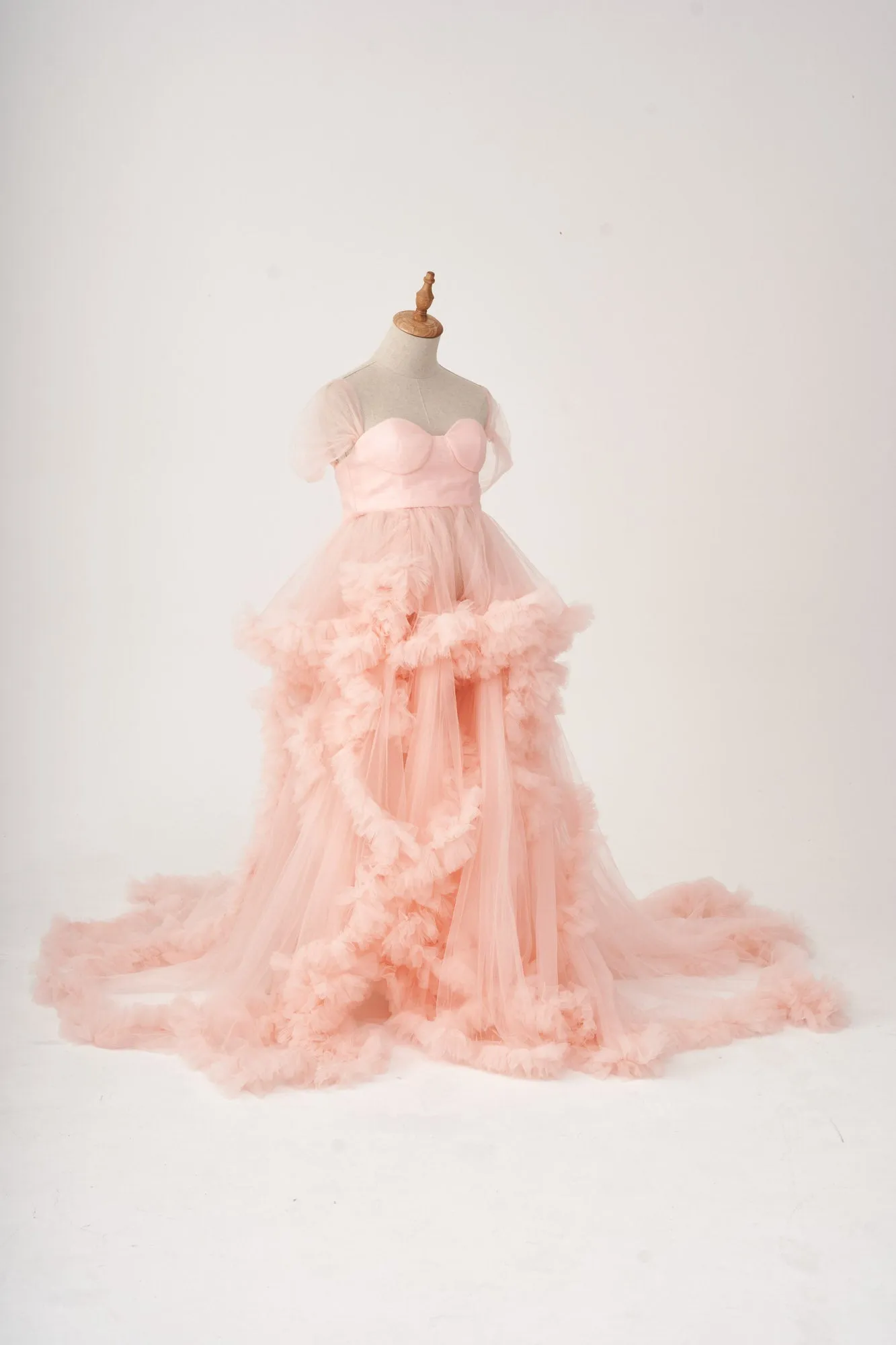 Kate Fantasy Pink Lace Maternity Photoshoot Dress