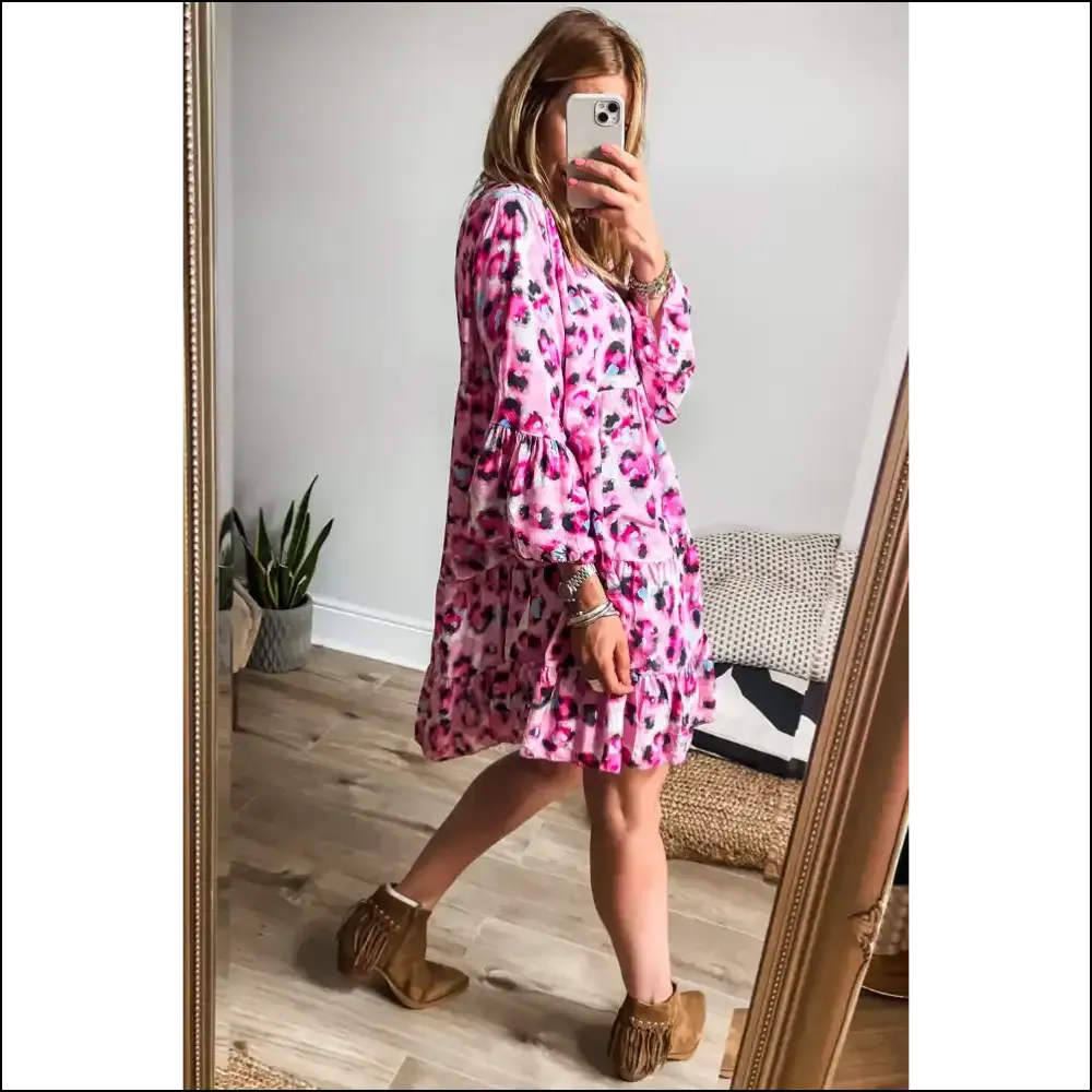 Khaki Leopard Mini Dress: Dangerously Chic! 🐆 Needful Things