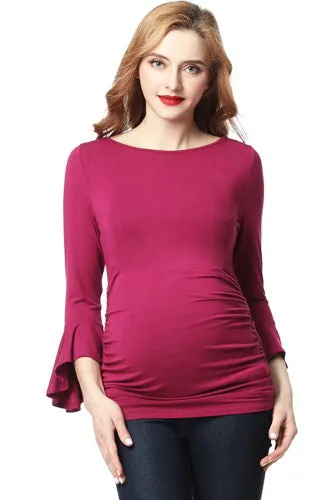 Kimi   Kai Maternity "Andrea" Ruched Top