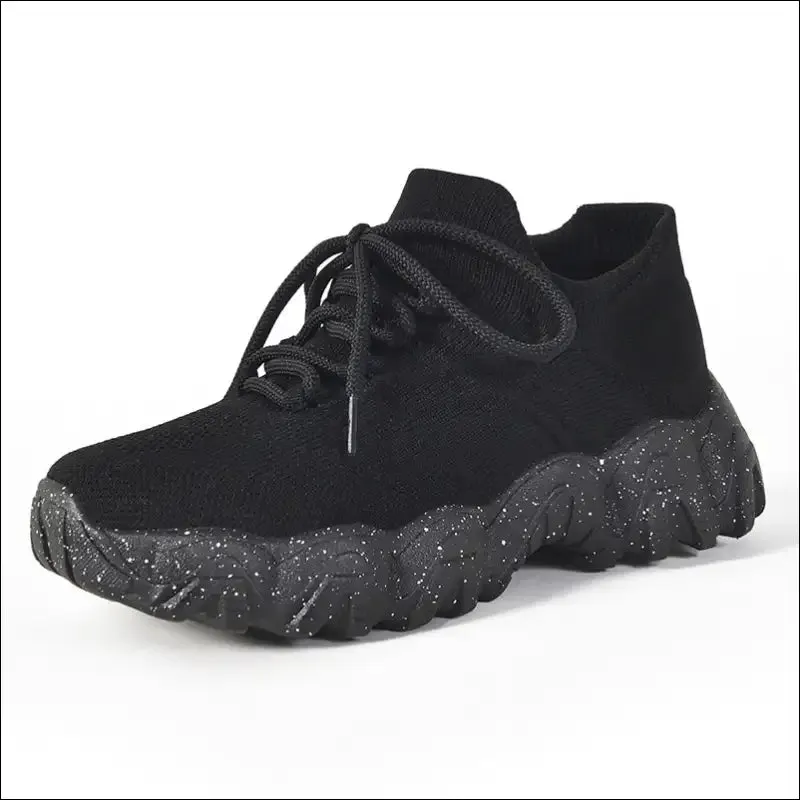 Lace Up Mesh Breathable Athletic Shoes for Trendy Women