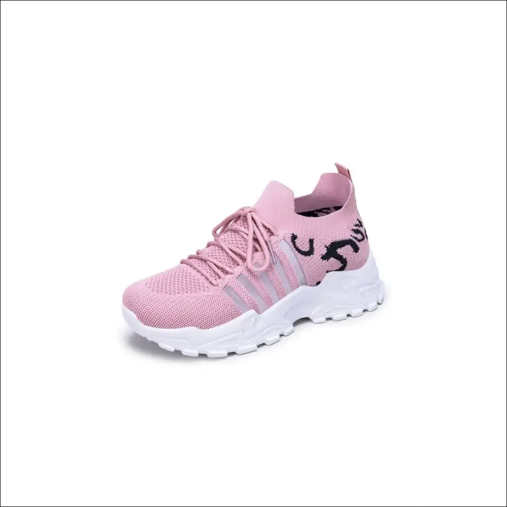 Lace Up Mesh Breathable Athletic Shoes