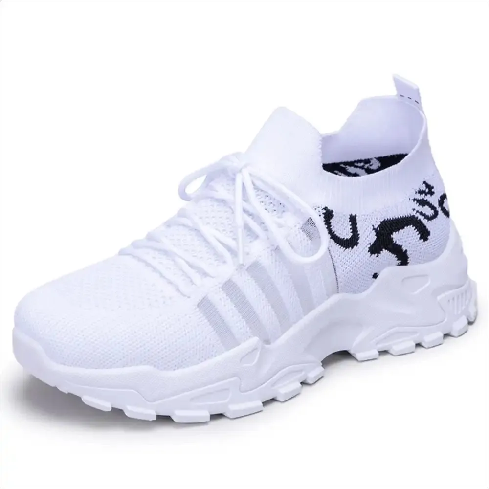 Lace Up Mesh Breathable Athletic Shoes