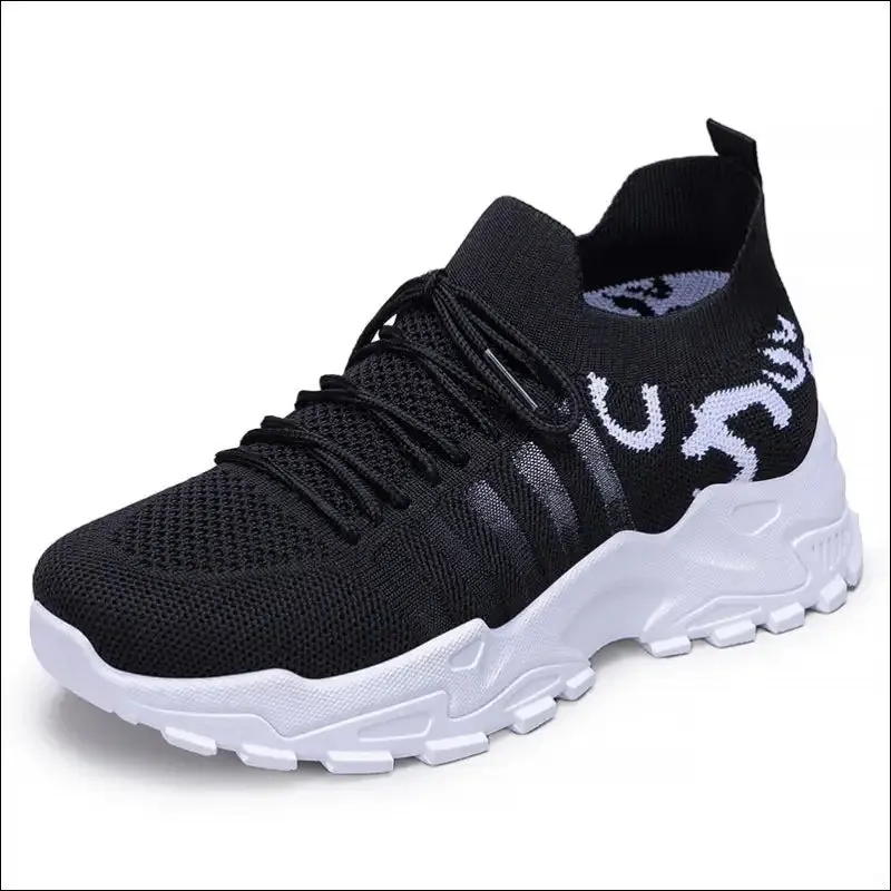 Lace Up Mesh Breathable Athletic Shoes