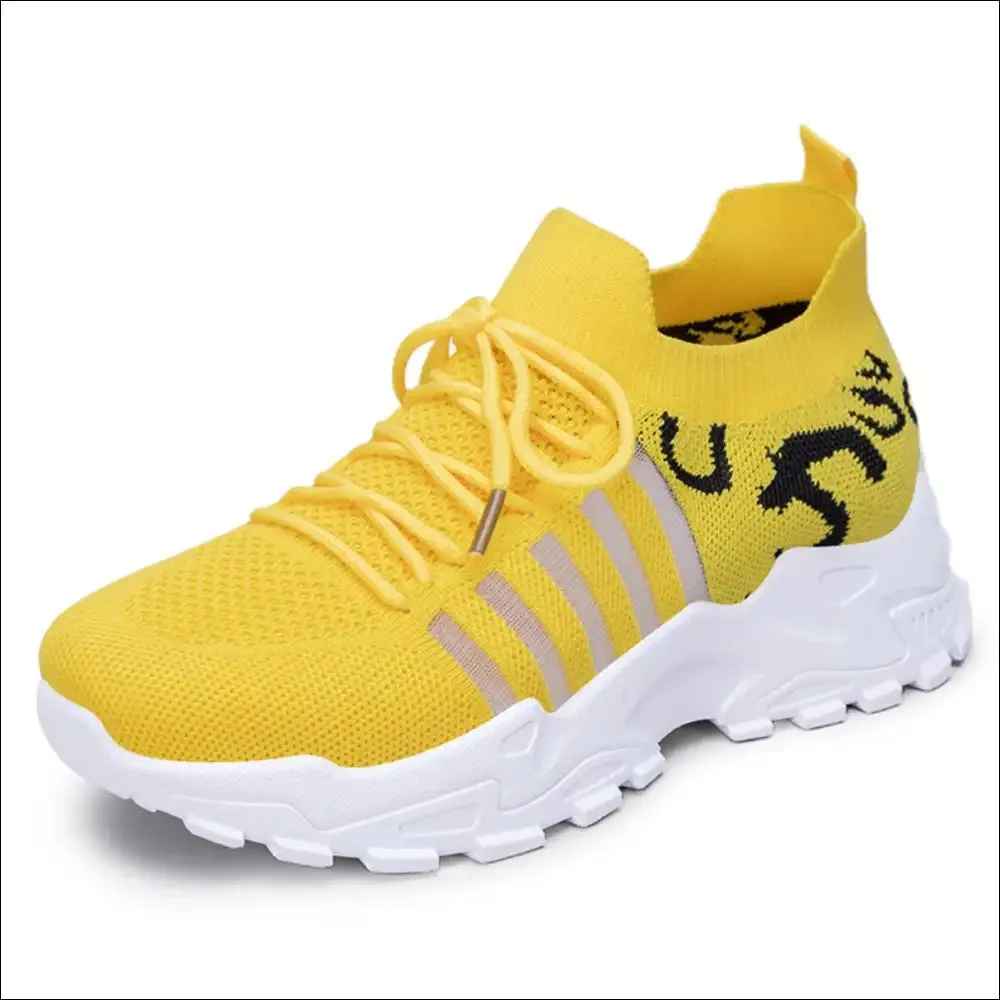 Lace Up Mesh Breathable Athletic Shoes